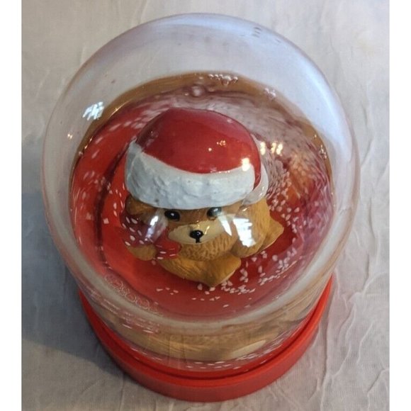 80s Snow Globe Lucy Bear Vtg Enesco Dome Christmas Rigg Teddy And Me  1982 Boxed - Picture 9 of 12